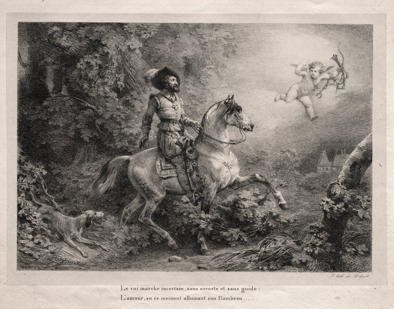 Henry IV, Fransa Kralı. by Emile Jean Horace Vernet