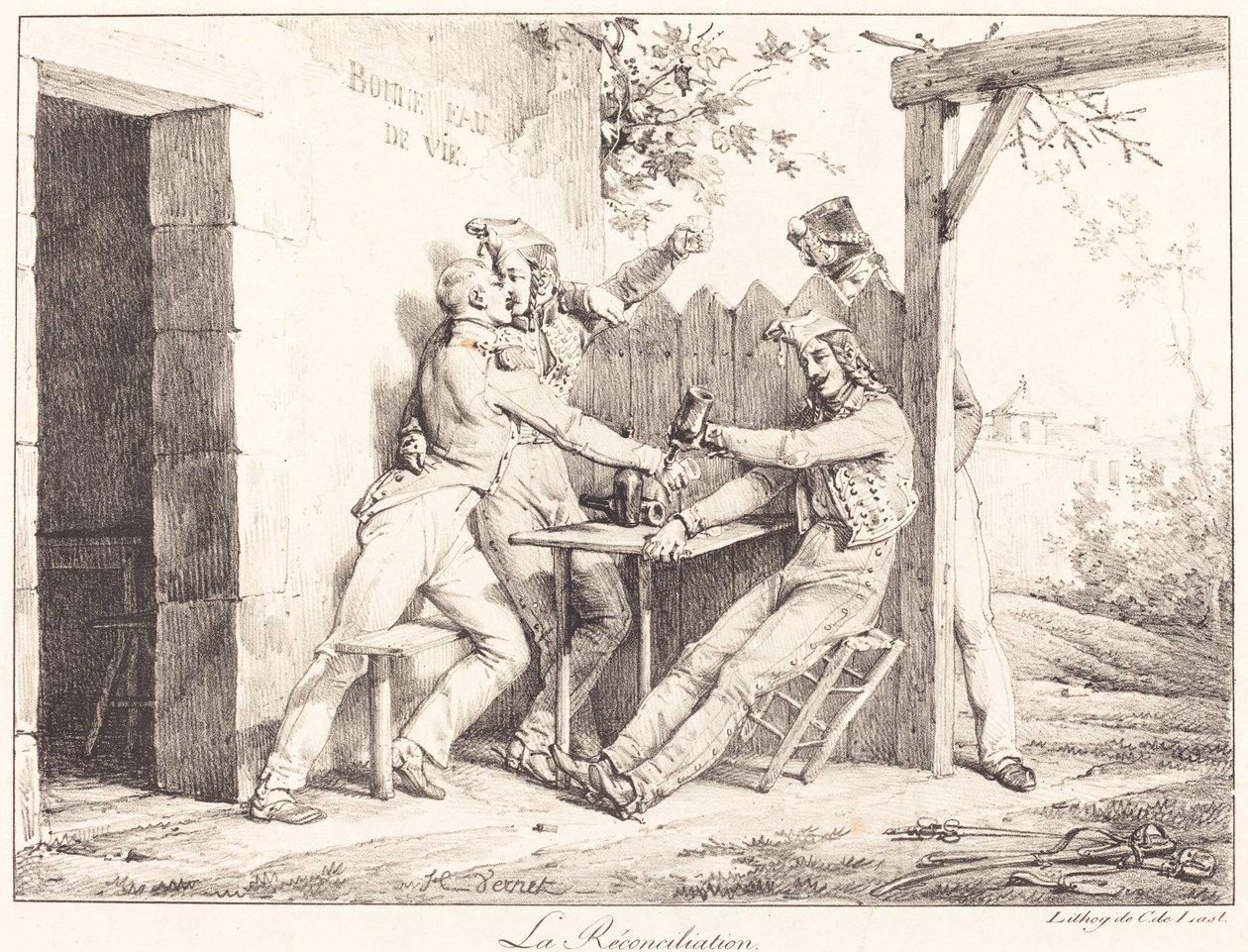 uzlaşma by Emile Jean Horace Vernet
