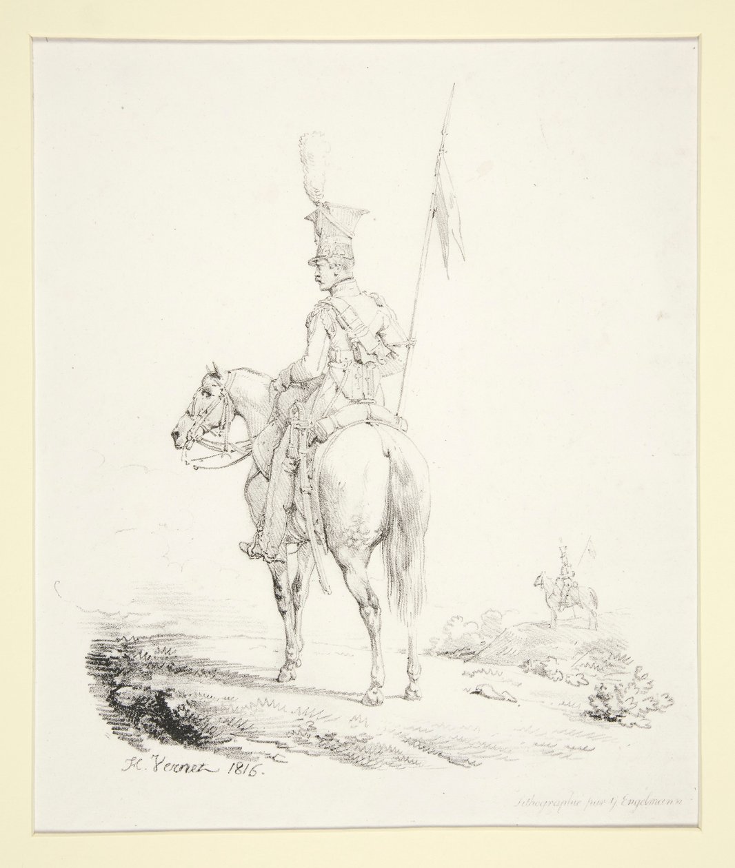 Öne Çıkan Mızraklı by Emile Jean Horace Vernet