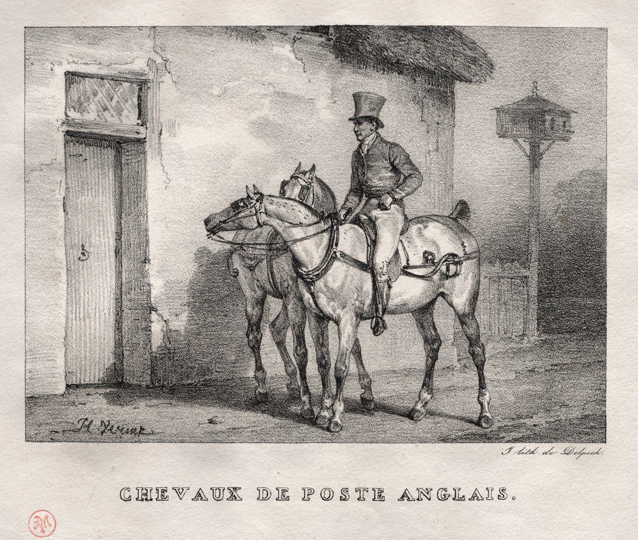posta atları by Emile Jean Horace Vernet