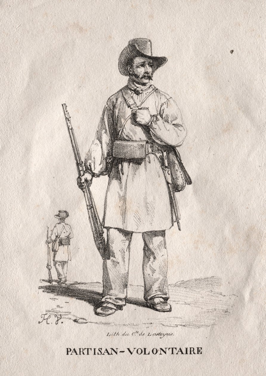 Gönüllü Partizan, 1822. by Emile Jean Horace Vernet