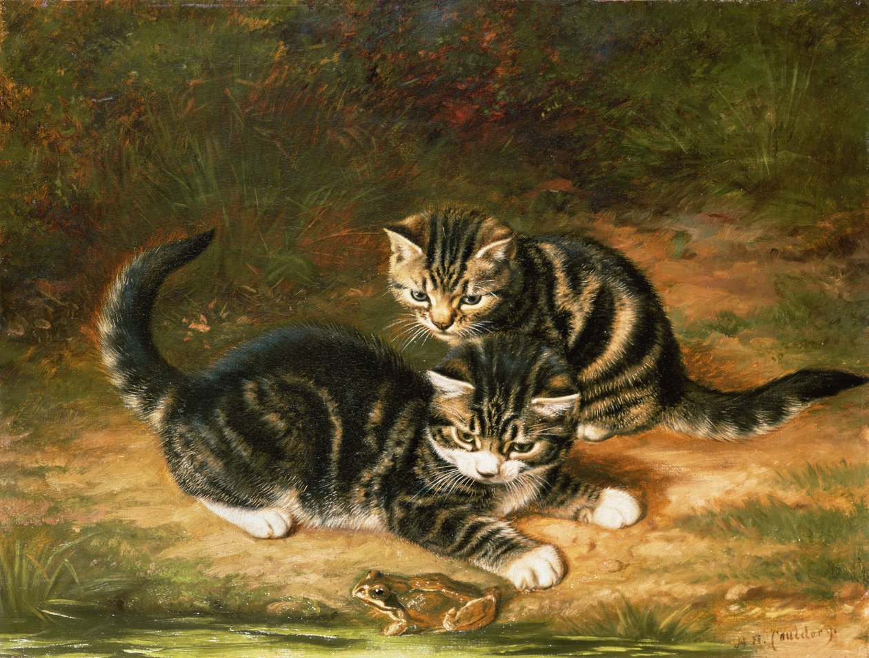 yavru kedi by Horatio Henry Couldery