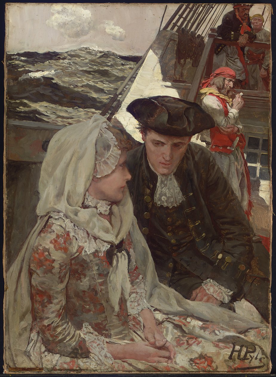 Rahatlatıcı Sözler (tuval üzerine yağlı boya) by Howard Pyle