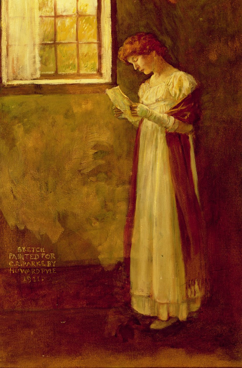 İsimsiz (Pencerenin Yanındaki Kadın) by Howard Pyle