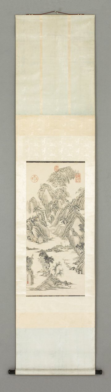 Manzara (kağıt üzerinde mürekkep ve renk) by Huai Guan