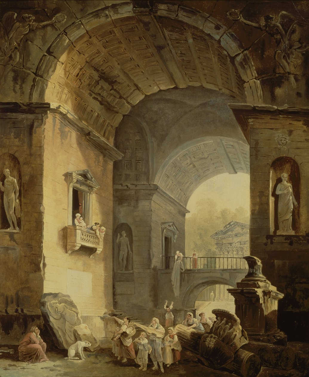 Müzisyenler by Hubert Robert