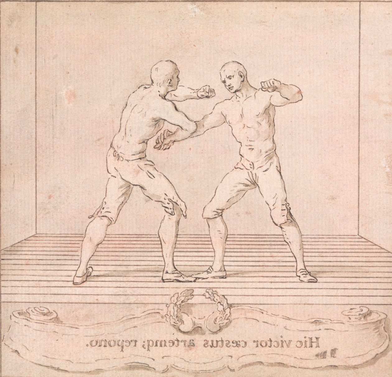 İki Ödüllü Dövüşçü by Hubert Francois Gravelot