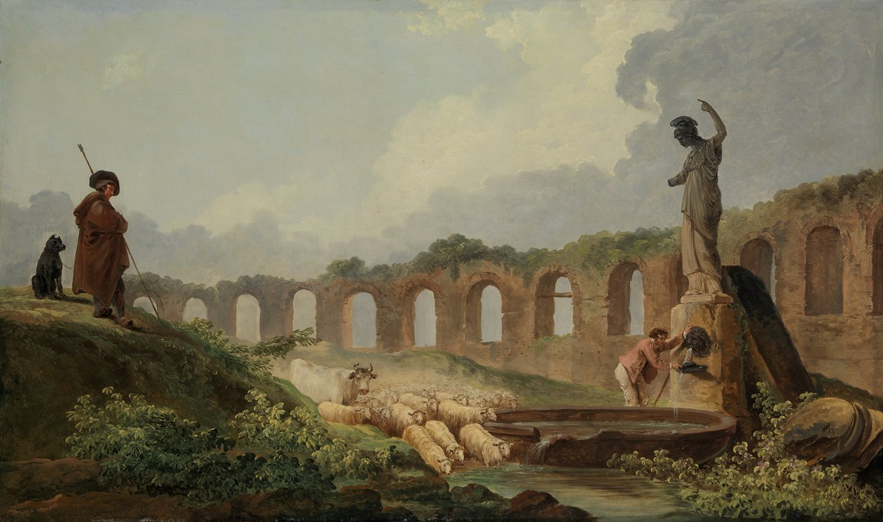 Harabelerde Su Kemeri. by Hubert Robert