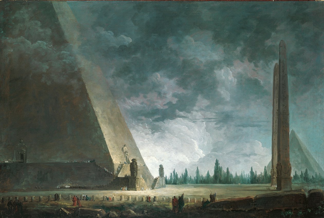 Mısır Fantazisi, 1760 by Hubert Robert