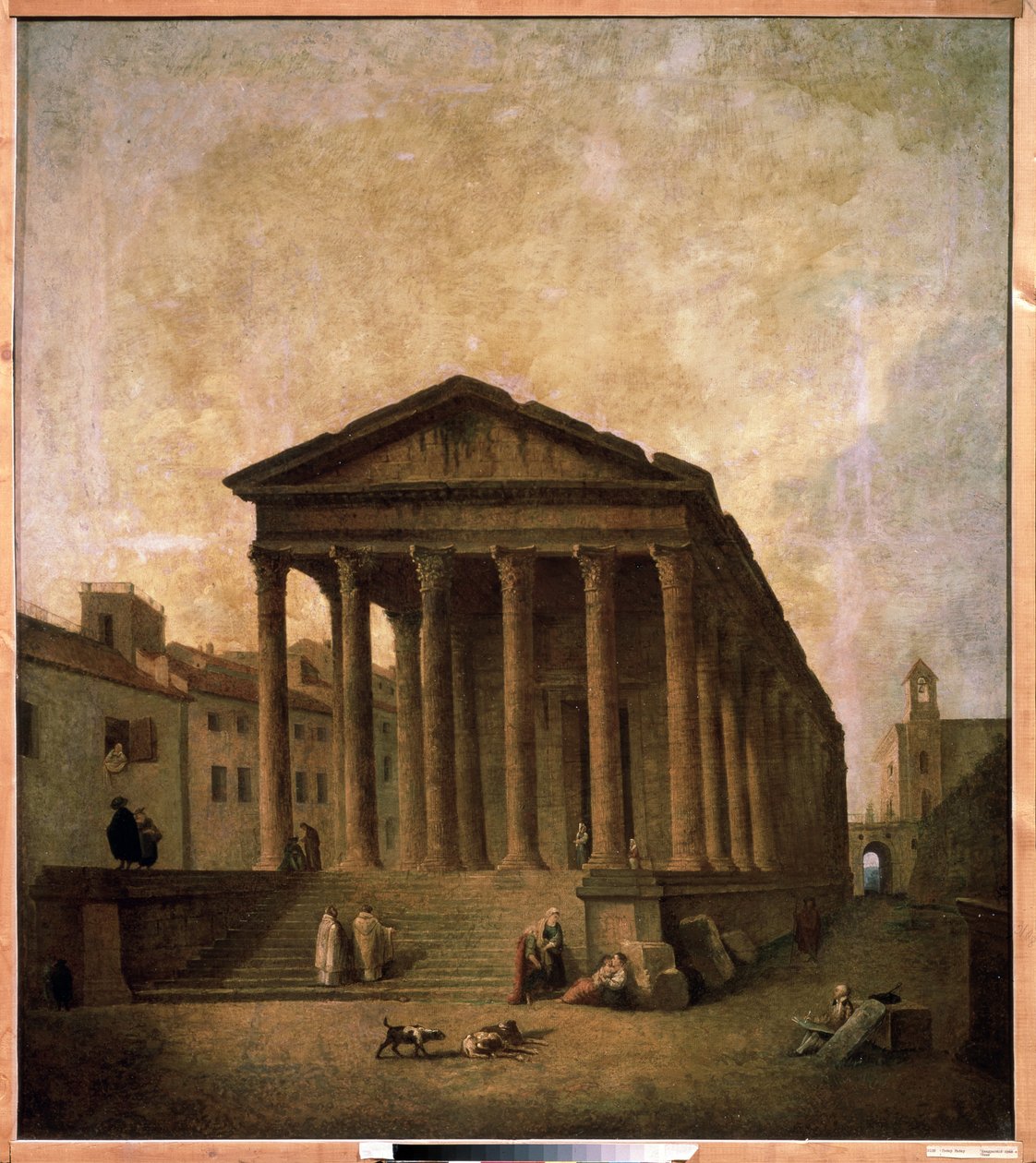 Maison Carrée, Nimes, c.1780 by Hubert Robert