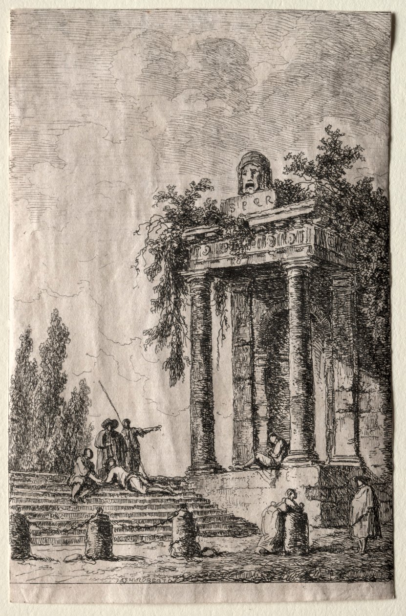Roma Akşamları: Merdivenler, 1763. by Hubert Robert