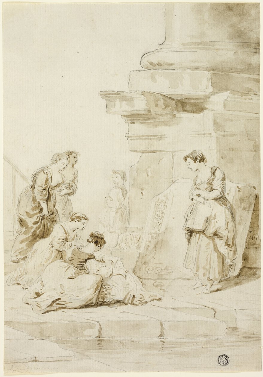 Musa Sulardan Kurtardı by Hubert Robert