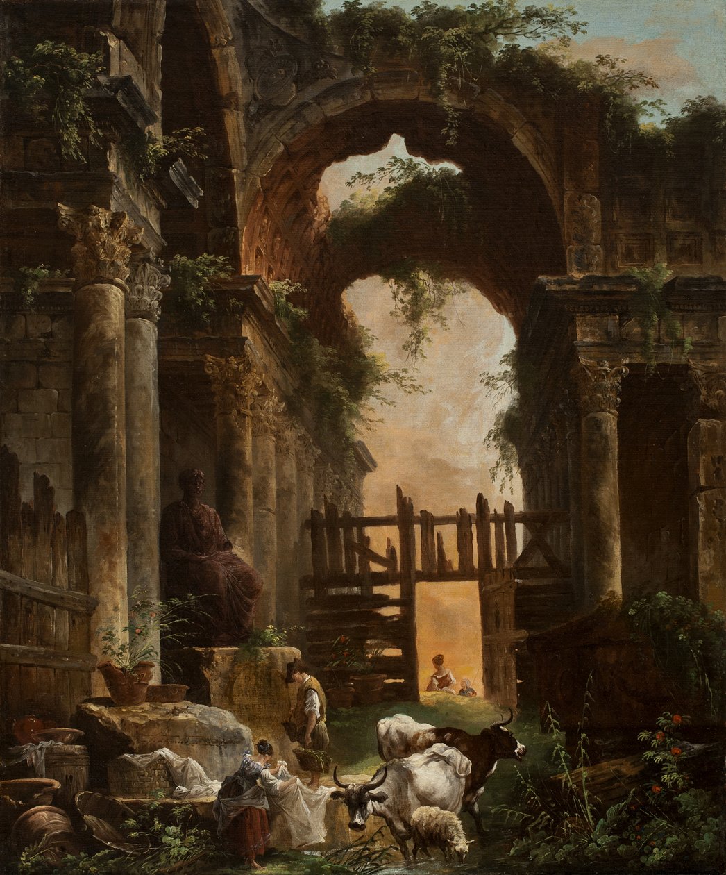 Roma Harabeleri, 1759 by Hubert Robert