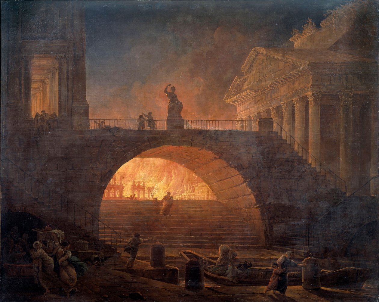 Roma Ateşi by Hubert Robert