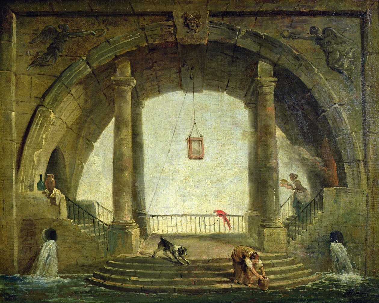 Çeşme by Hubert Robert