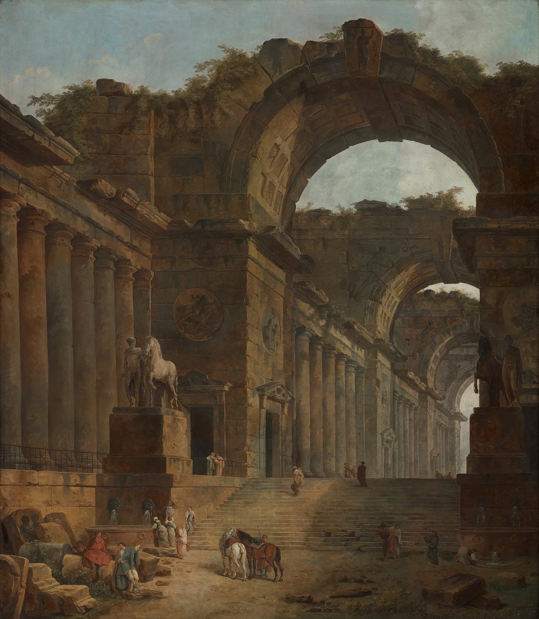 Çeşmeler, 178788. by Hubert Robert