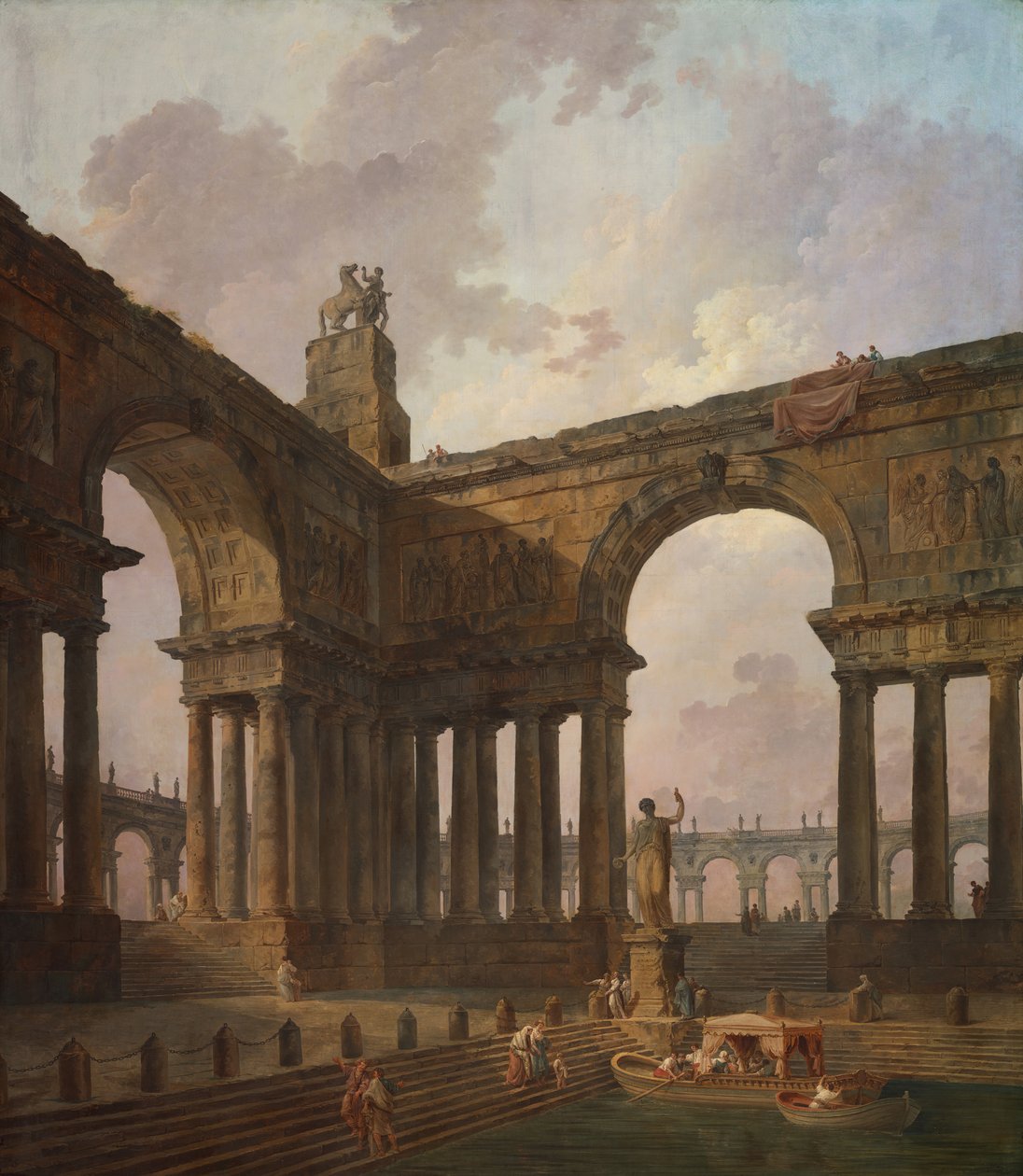 İniş Yeri, 178788. by Hubert Robert