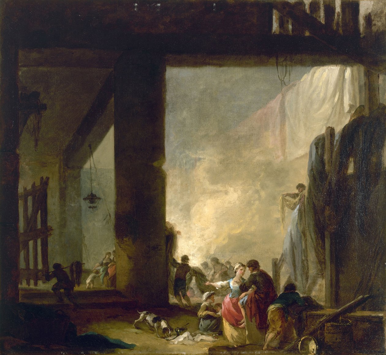 Çamaşır by Hubert Robert