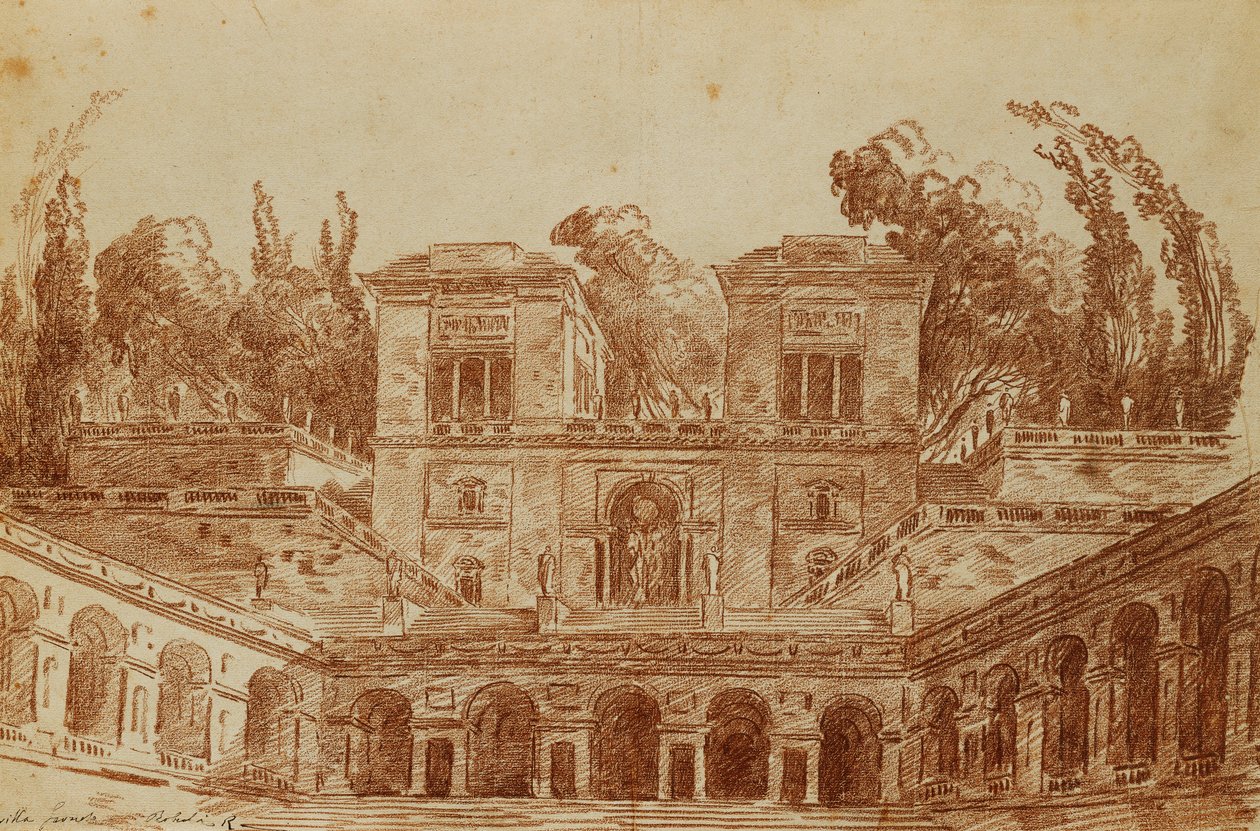 Villa Farnese, Roma, by Hubert Robert