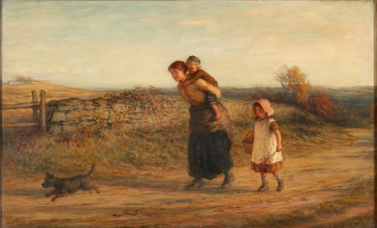 Rustik Sevinç (tuval üzerine yağlı boya) by Hugh Cameron
