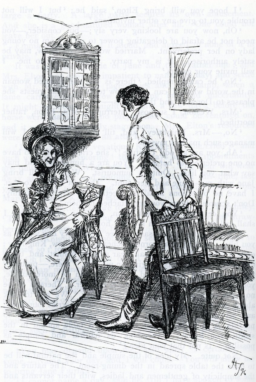 "Emma ve Bay Knightley" (illüstrasyon) by Hugh Thomson