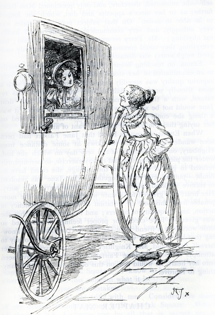 "Bayan Bates ve Emma" (illüstrasyon) by Hugh Thomson