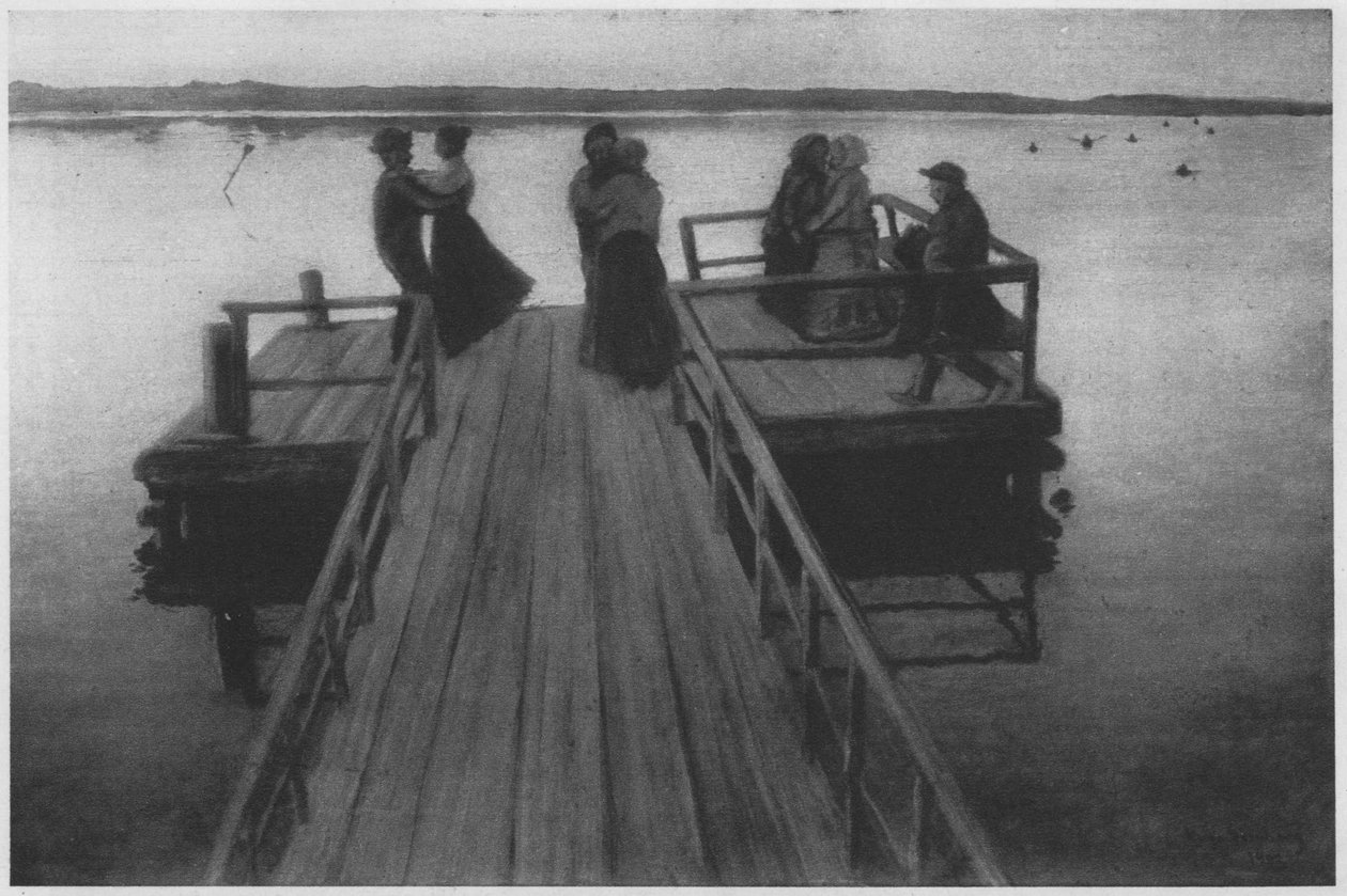 İniş sahnesinde dans edin. Kaynaklara göre açıklama by Hugo Simberg