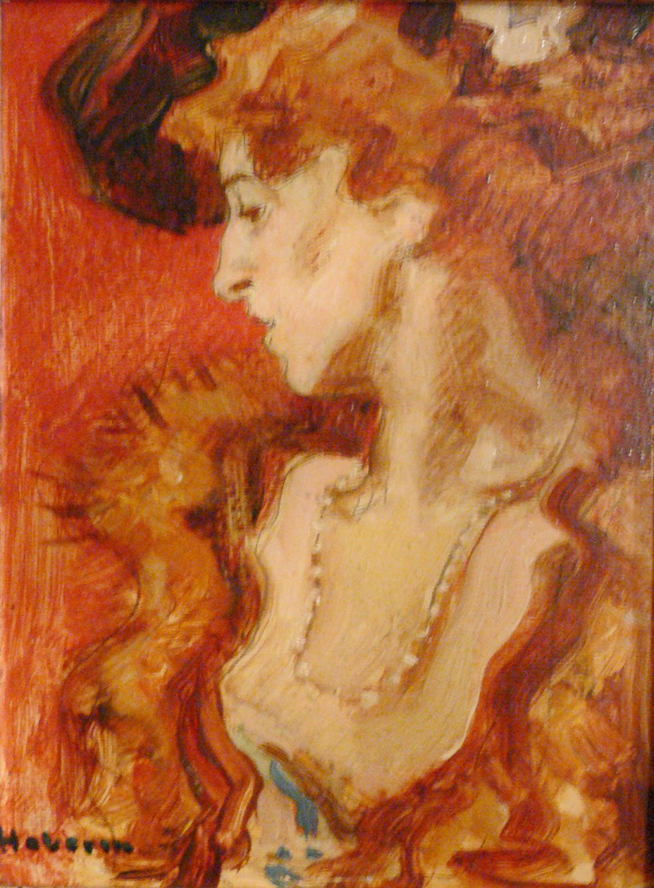 Die rote Dame.nİngilizce: Red Lady veya The Lady in Red.nFrancais : La Dame rouge veya La Dame en rouge.n by Hugo von Habermann