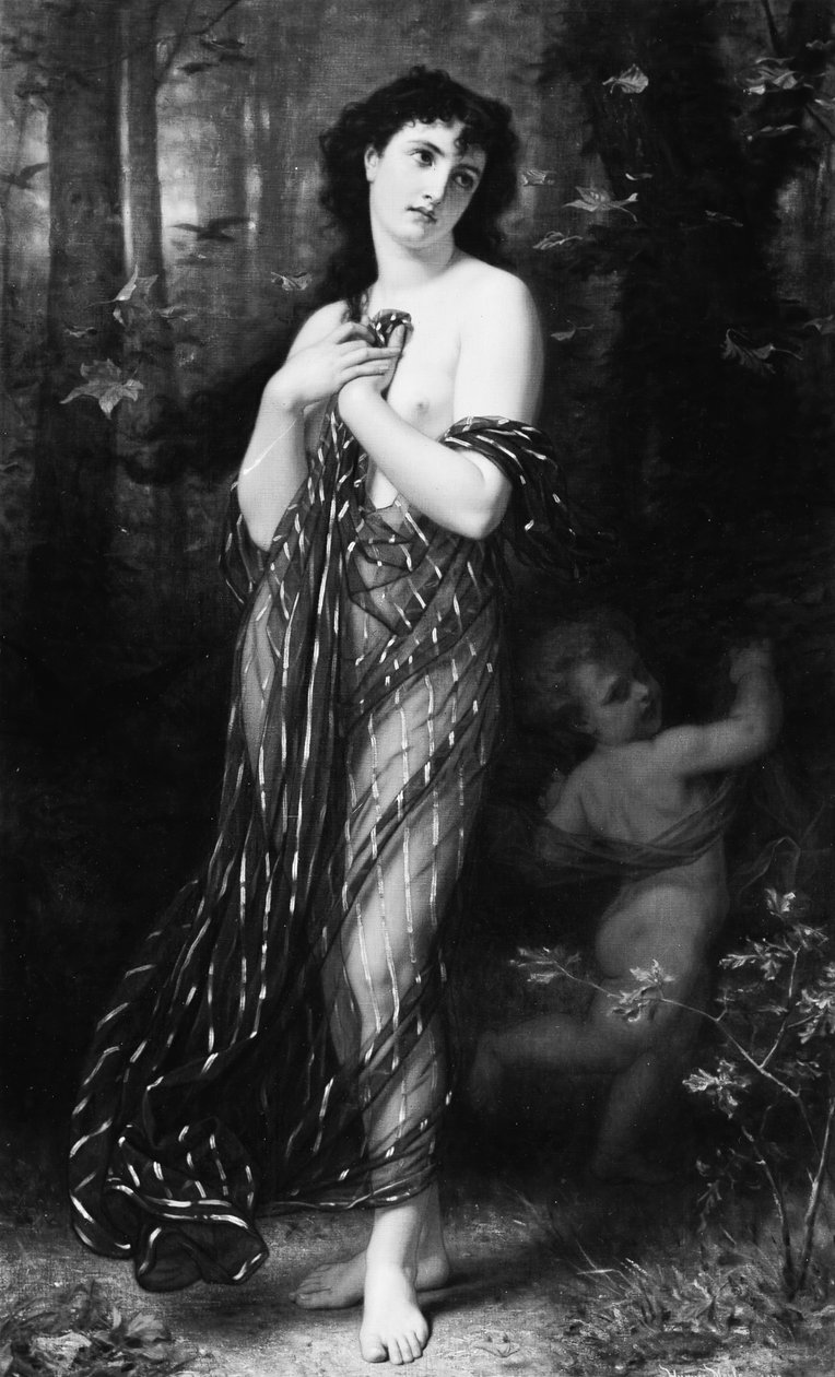 Düşen Yapraklar, Sonbahar Alegorisi, 1872. by Hugues Merle