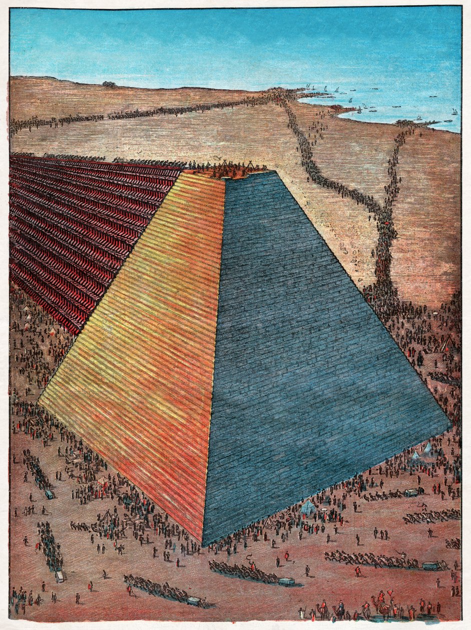 Keops Piramidi. 1927 (gravür) by Hungarian School
