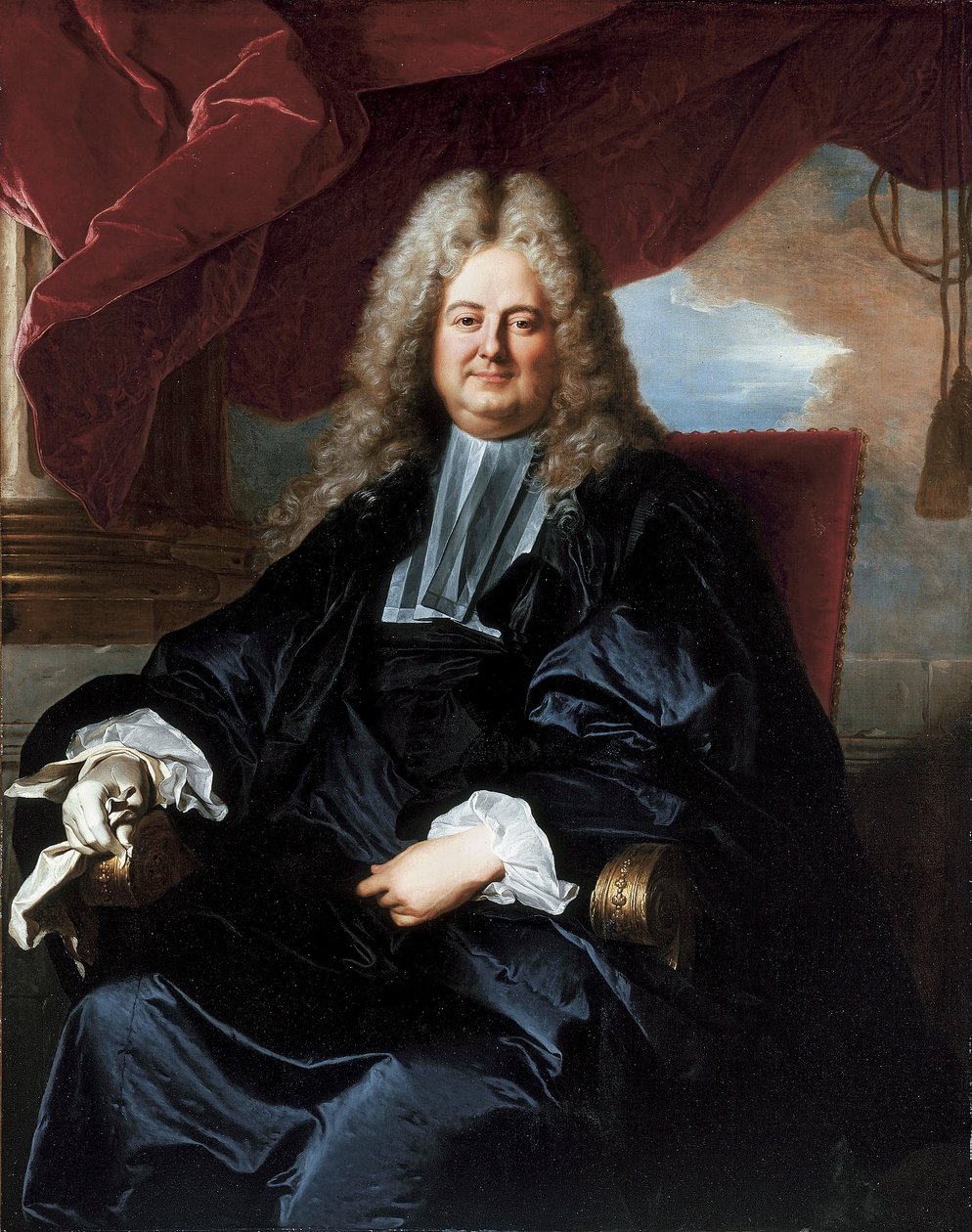 Barthélémy Jean-Claude Öğrencisinin Portresi by Hyacinthe Francois Rigaud