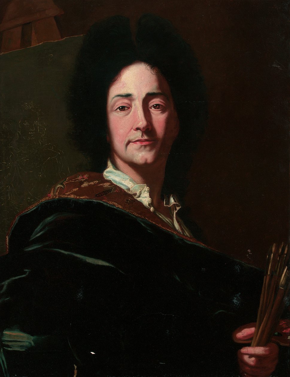 Sanatçının portresi by Hyacinthe Francois Rigaud