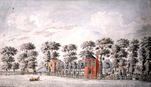 Gazebo ve Bahçe Manzarası by I. Chapman