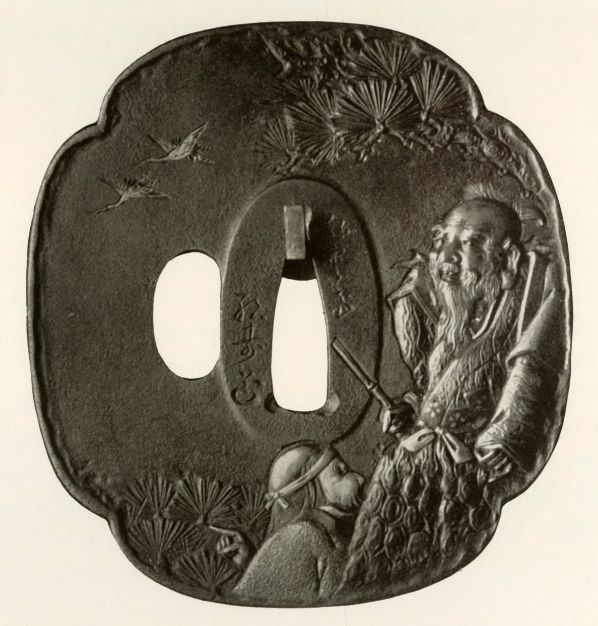 Yaşlı Çift Takasago, c1800-1820, 1910. by Ichijosai Hirotoshi