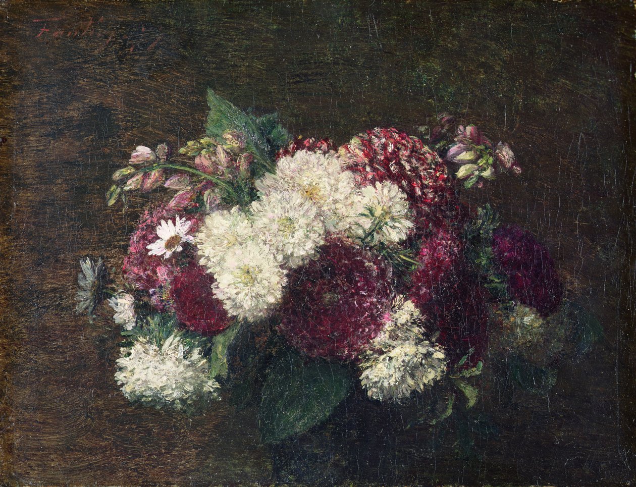 Yuvarlak Buket by Ignace Henri Jean Fantin Latour