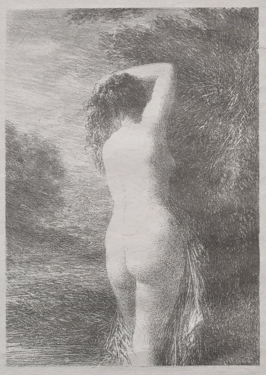 Duran Yüzücü, 1899. by Ignace Henri Jean Fantin Latour