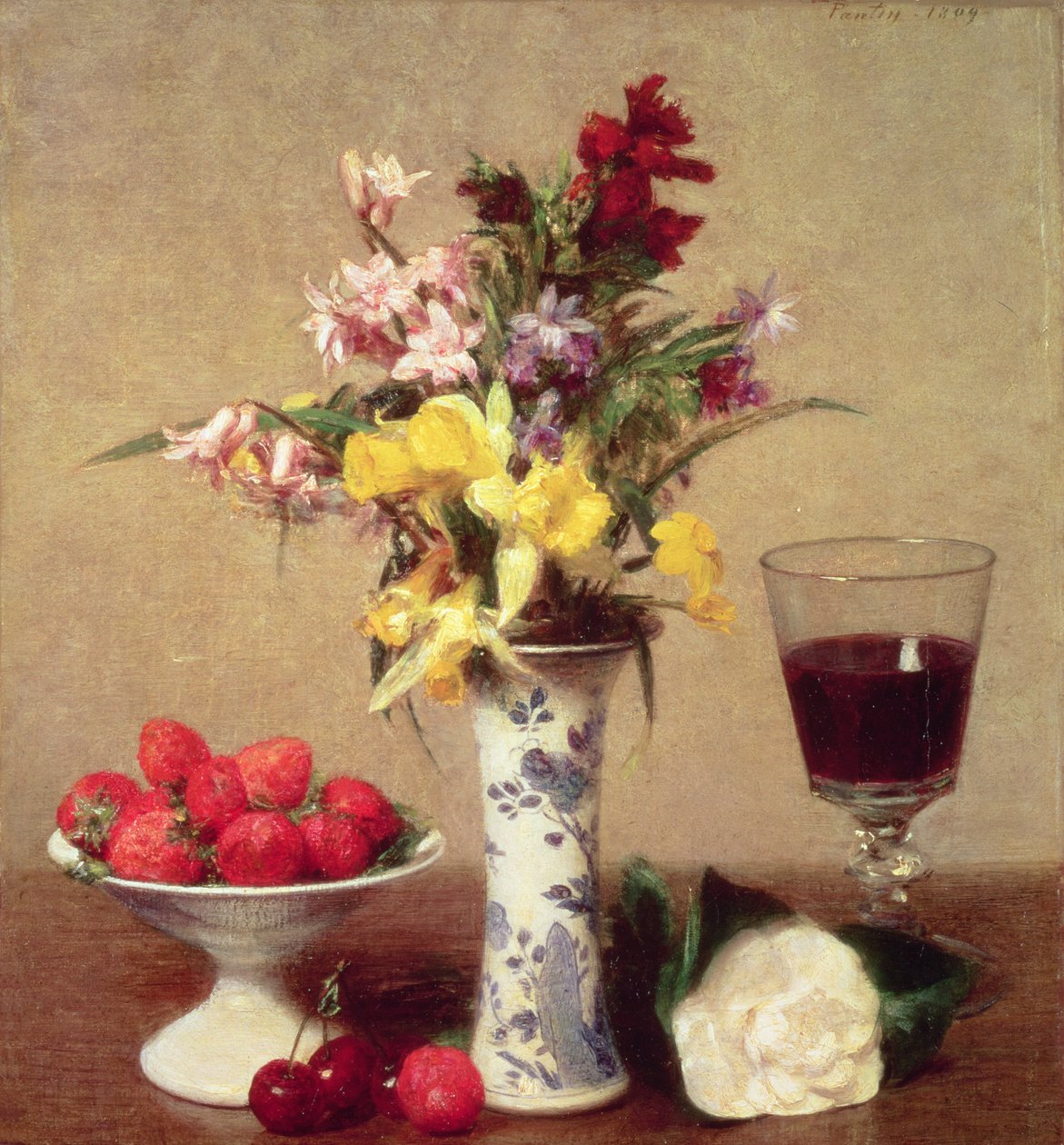 Nişan Buketi by Ignace Henri Jean Fantin Latour