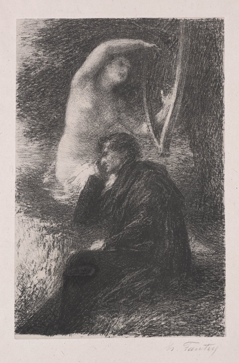 Aeolian arp Lélio. by Ignace Henri Jean Fantin Latour