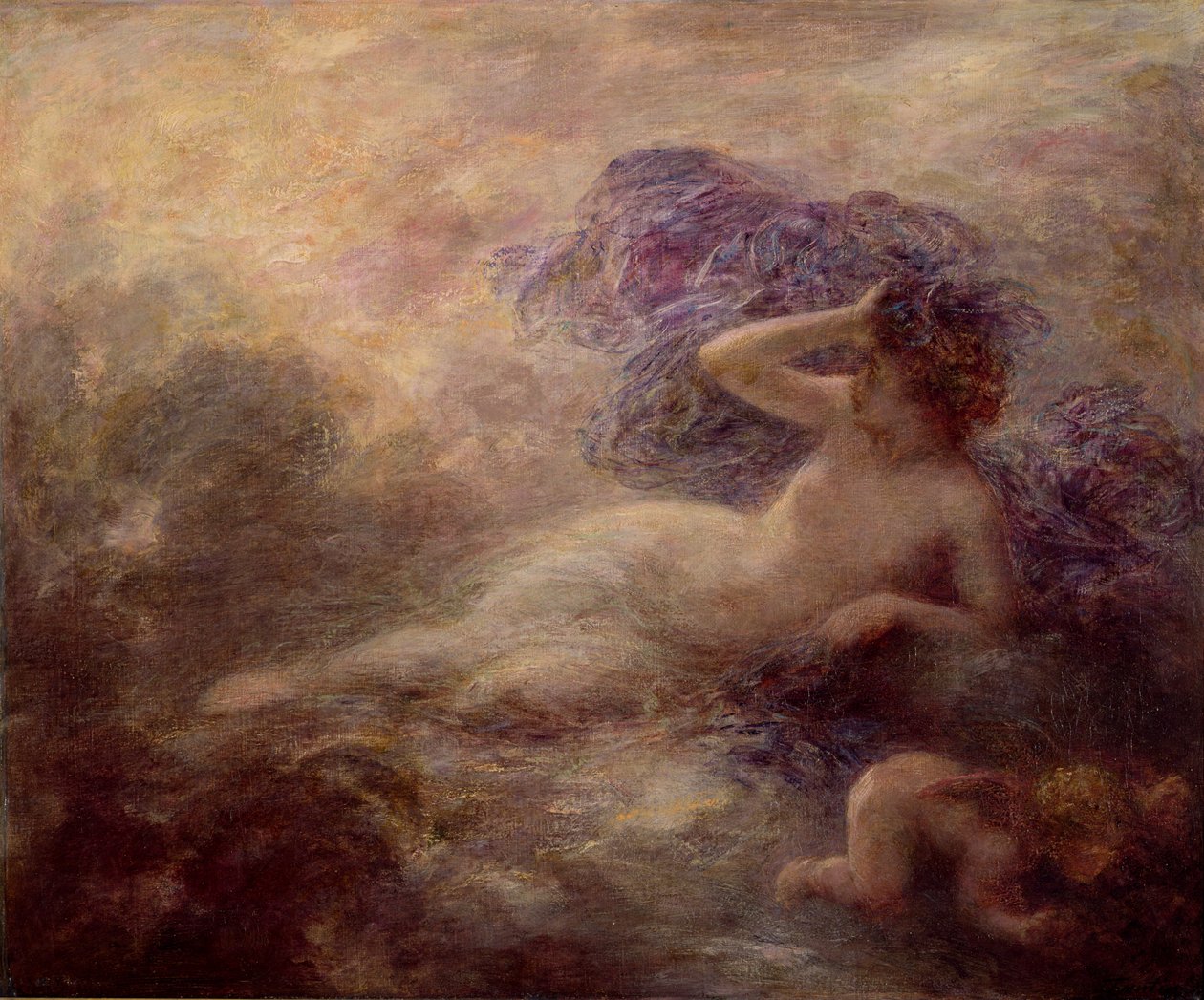 gece, 1897 by Ignace Henri Jean Fantin Latour