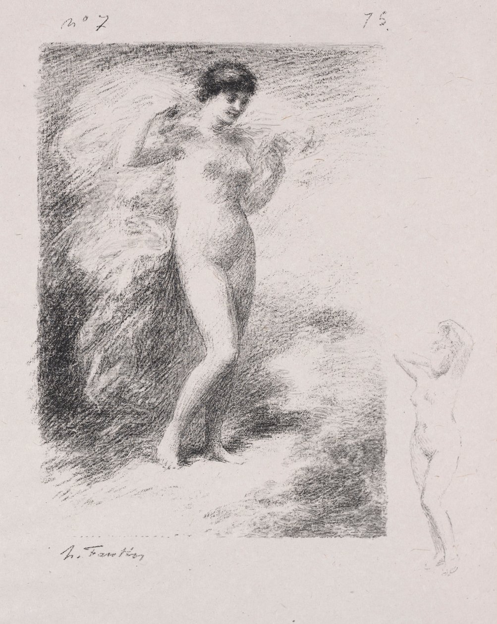Neere. by Ignace Henri Jean Fantin Latour