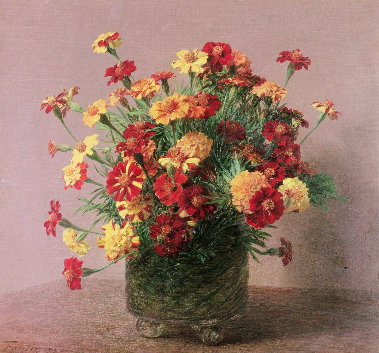 Hint karanfilleri, 1893 by Ignace Henri Jean Fantin Latour