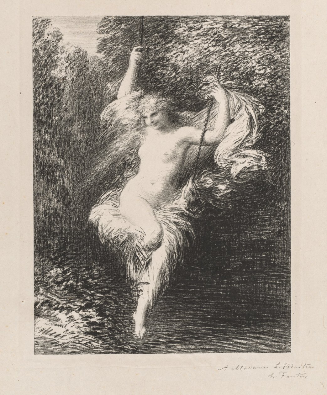 Banyocu Sarah, 1892. by Ignace Henri Jean Fantin Latour