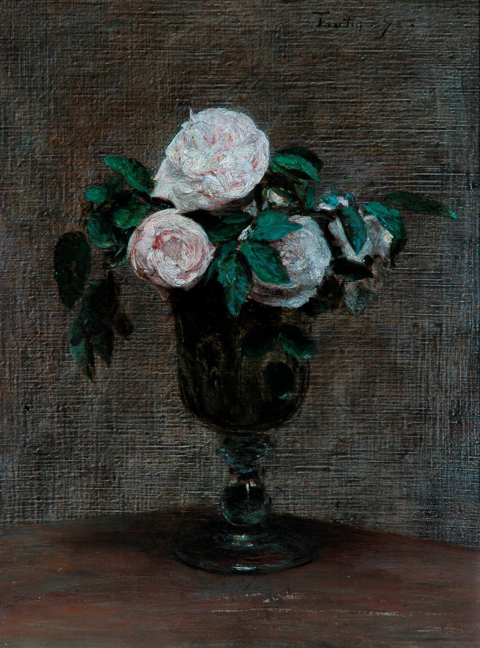 Güllerin İncelenmesi, 1872 by Ignace Henri Jean Fantin Latour