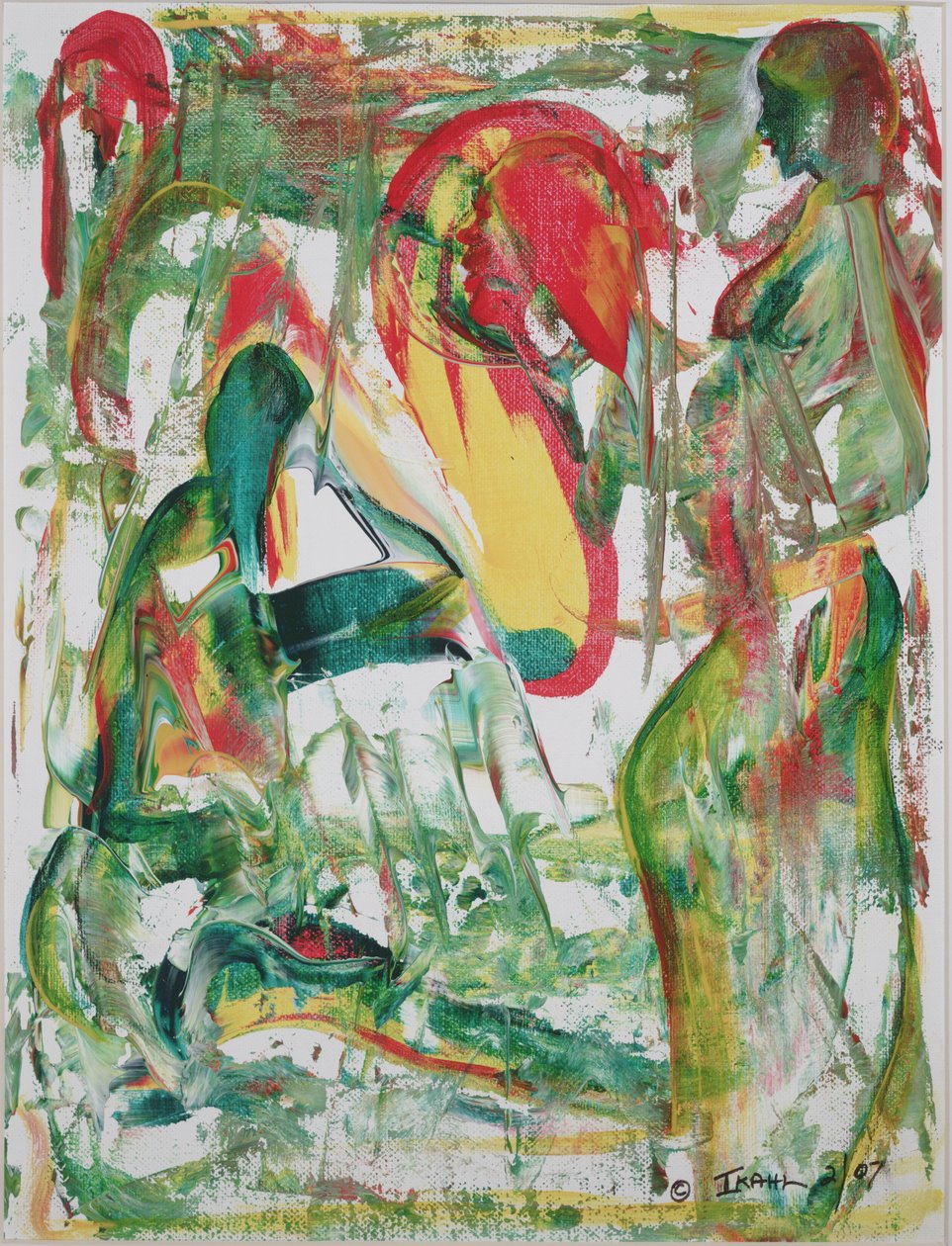 Dünya Krizi, 2007 (asitsiz tahta üzerine akrilik) by Ikahl Beckford