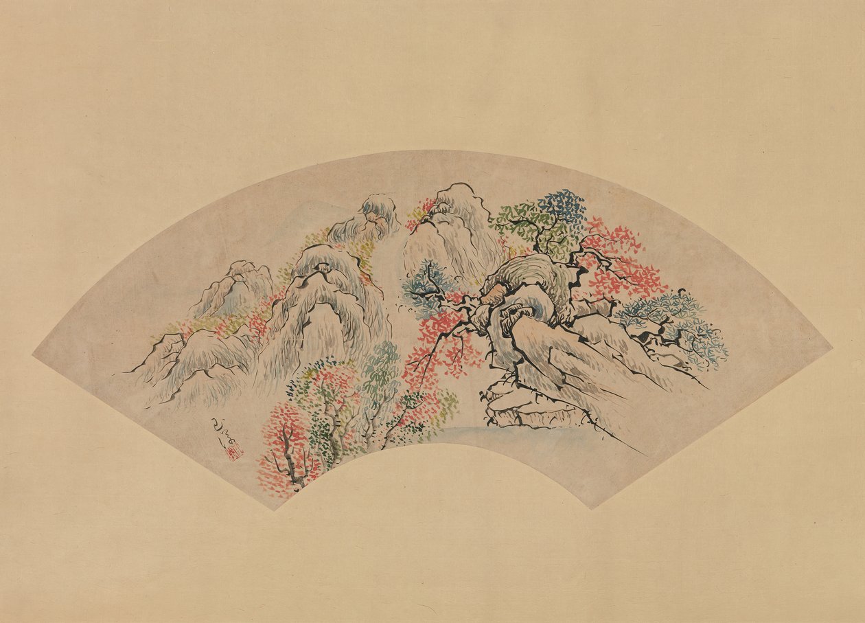 Sonbahar Manzarası. by Ike no Gyokuran