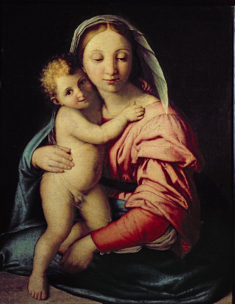 madonna ve çocuk by Il Sassoferrato