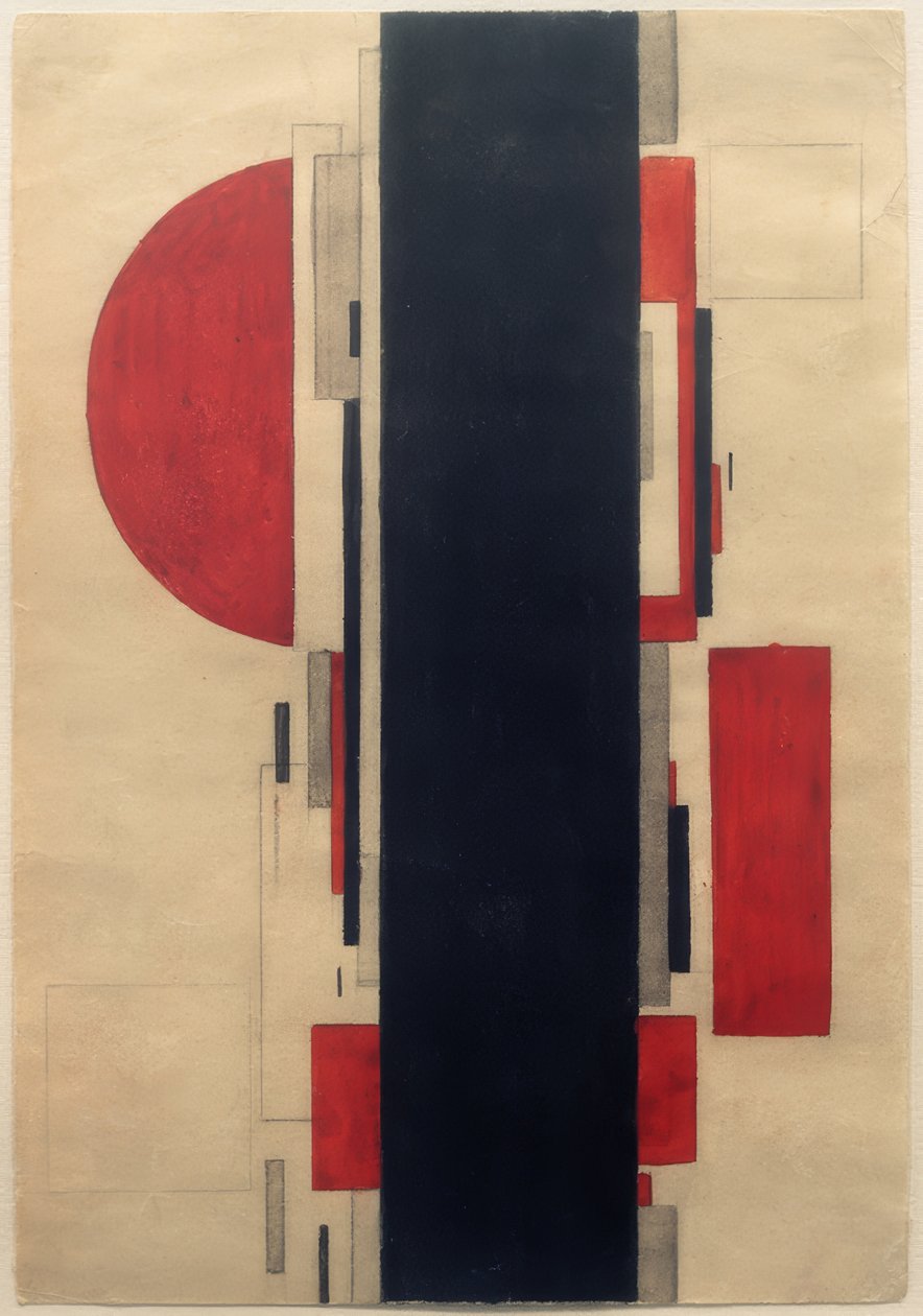 Suprematist kompozisyon by Ilja Grigorewitsch Tschaschnik