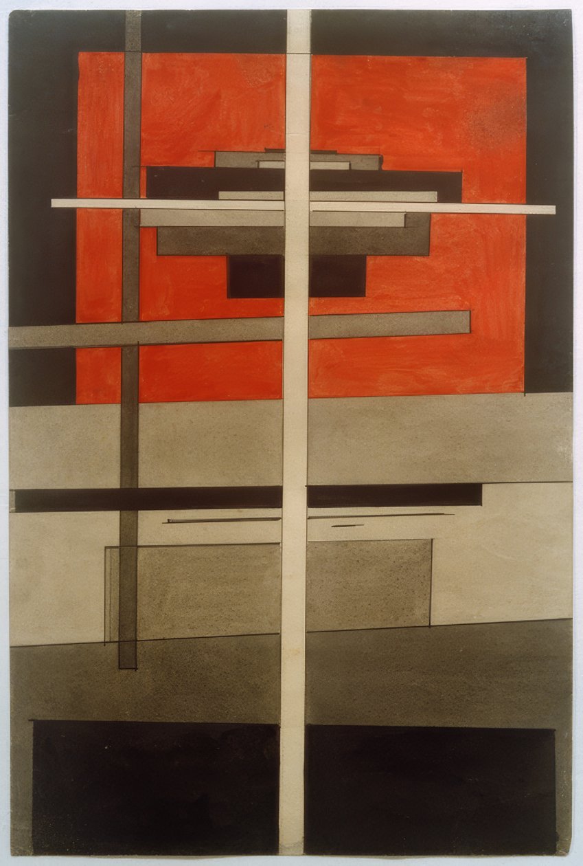 Suprematist kompozisyon by Ilja Grigorewitsch Tschaschnik