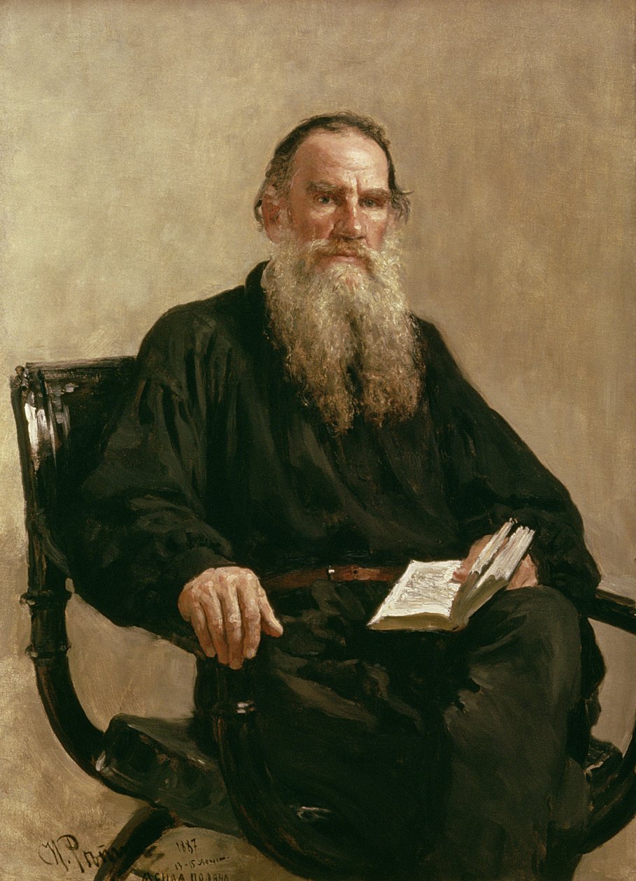Leo Tolstoy (1828-1910) 1887 by Ilya Efimovich Repin