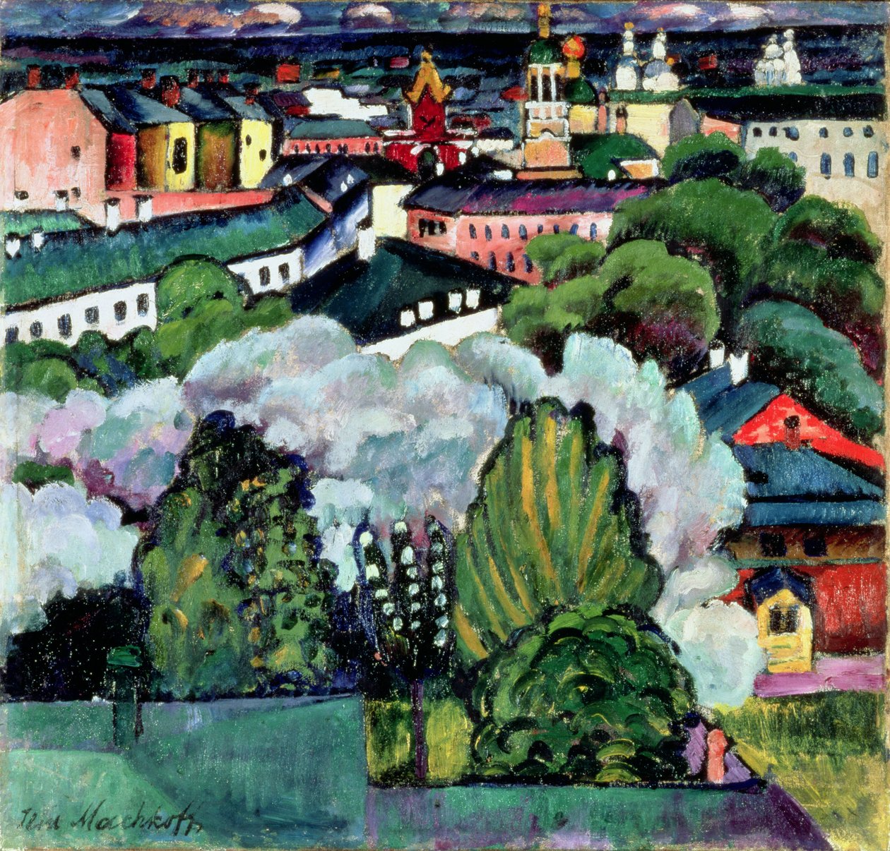 Şehir manzarası by Ilya Ivanovich Mashkov